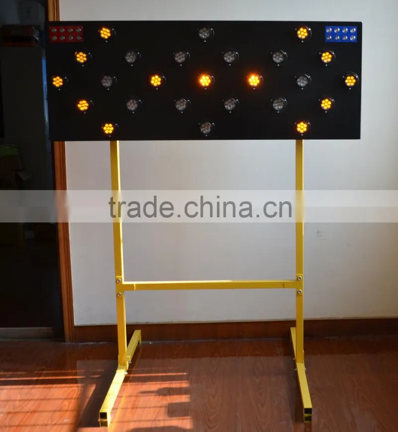Solar power Traffic LED arrow board with stand bracket