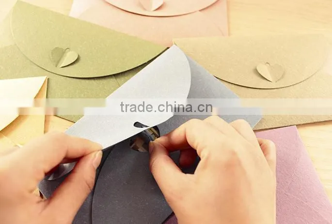 button envelopes for party and wedding with yellow green black white red pink colour