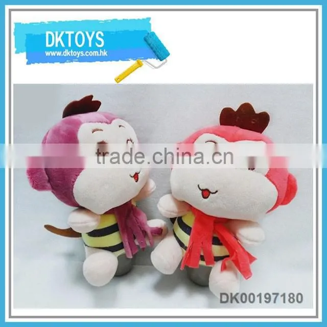 Lovely design animal plush toy with sucker sucker plush toy