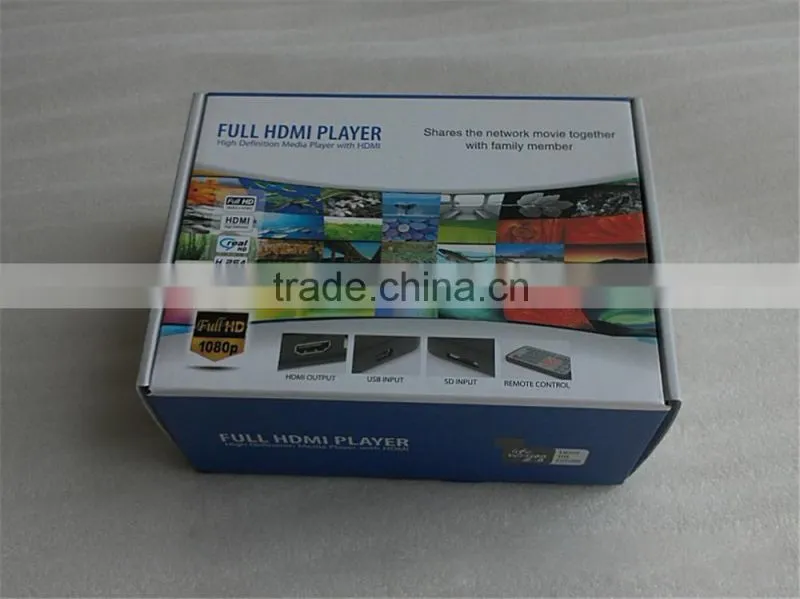 Multifunction mini mobile hard disk full hd media player black/mini full hd 1080p media player
