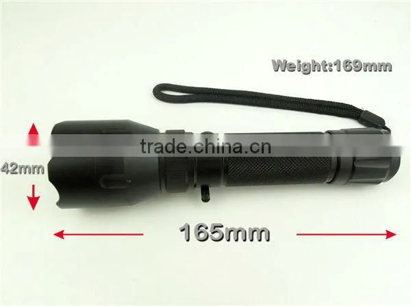 Popular CREE LED Rechargeable Flashlight with Rechargeable Battery