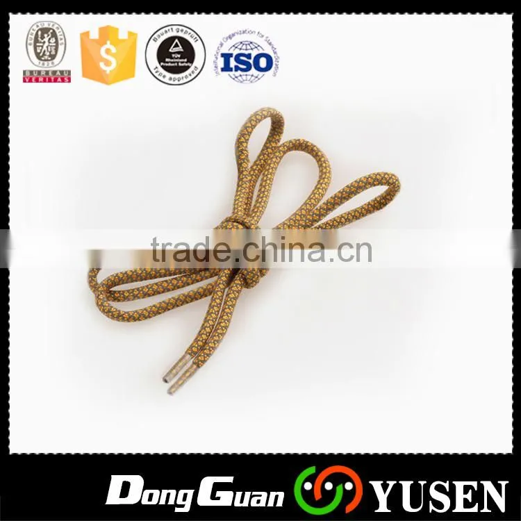 Fashionable 3mm Safety round cheap Reflective elastic shoelaces with stopper