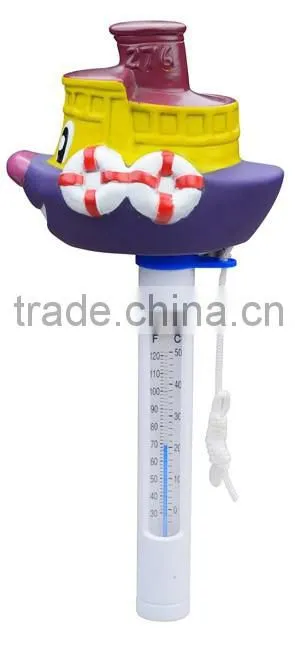 Floating Pool Thermometer Pro Premium Duck Shape Water Temperature Thermometers with String, Shatter Resistant