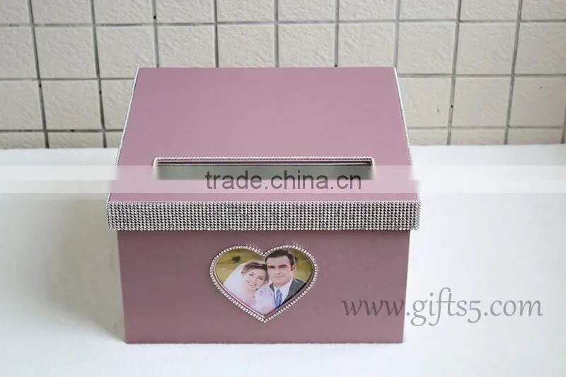 Luxury handmade wedding card holders with photo frame