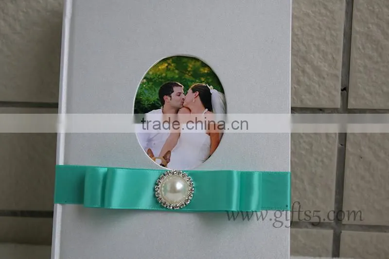 2016 new design recycable custom wedding guest book