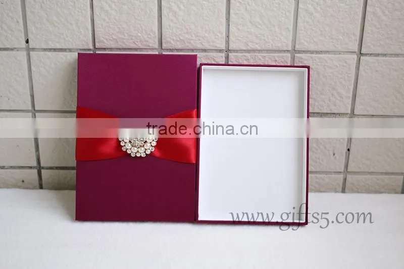 Gorgeous Burgundy Wedding box for invitations