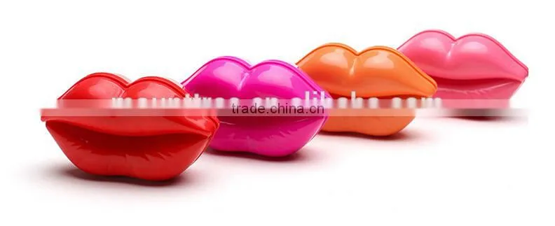 New Style Professional Lip Shape Customized Head Massage Styling Care Easy Carry Hair Comb With Mirrow