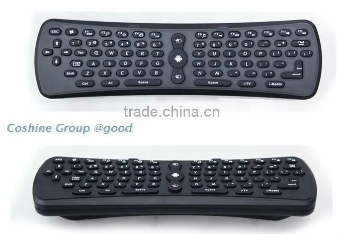 2.4G Wireless Mini 3D Gyroscope Anti-shake Air Mouse Keyboard For Andriod TV PC