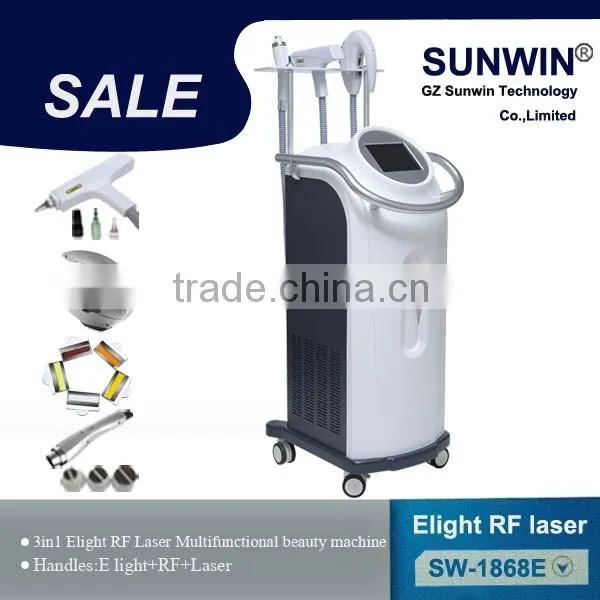 3 year warranty CE approved professional shr hair remove with double handle OPT