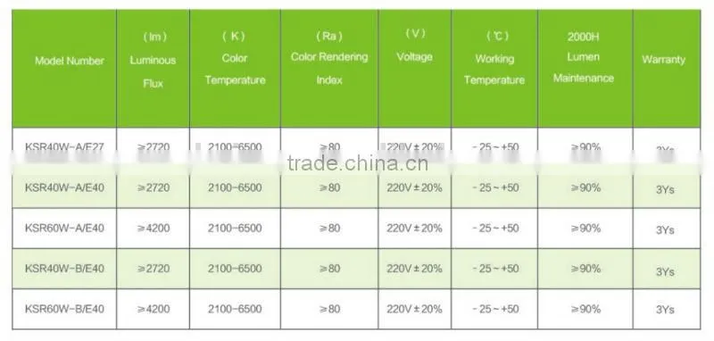 2015 60w new product power saving longger life self-ballast induction lamp