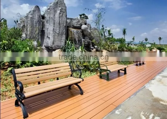 HDPE/PS garden chair with high wood/calium powder