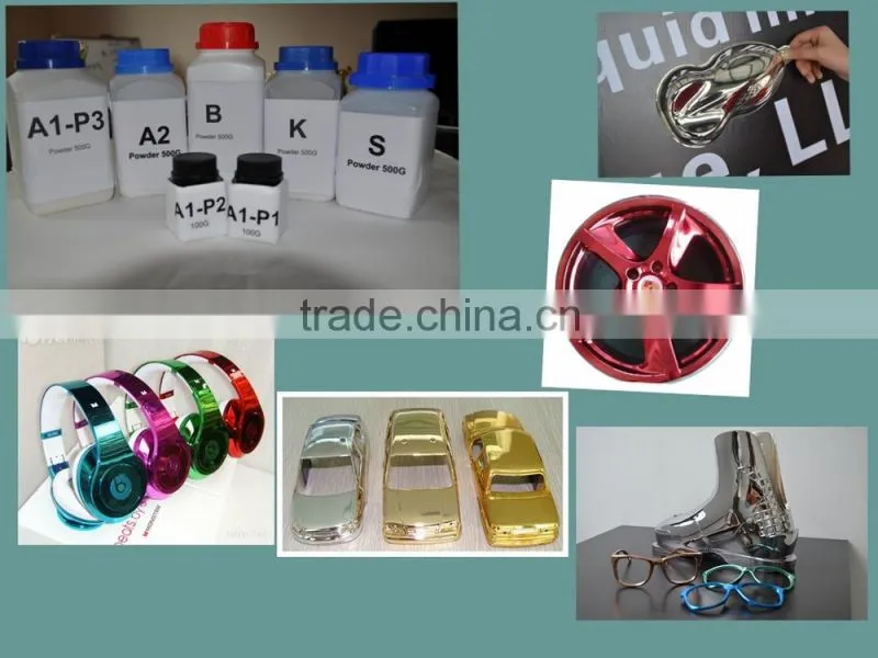 Eco-friendly chemical powder of chrome spray paint/ chrome paint for spectra chrome