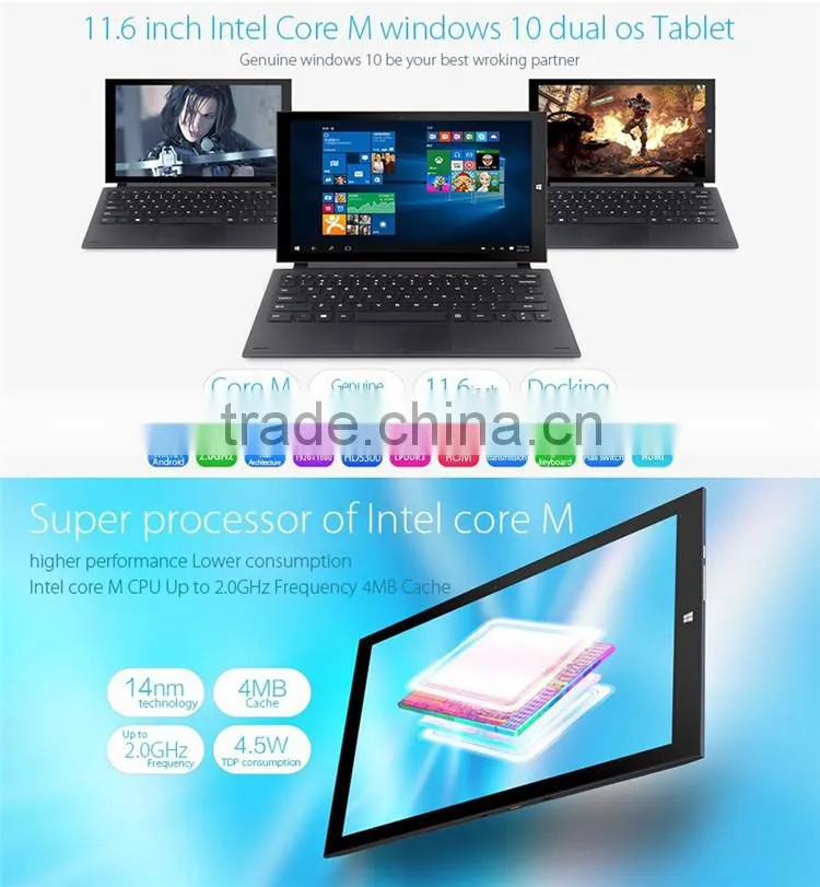 Teclast X2 Pro Tablet PC Win 10 Intel Core M5Y10C 11.6" IPS 4GB 64GB SSD