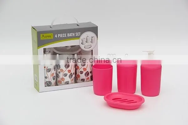 4pcs bathroom accessory set