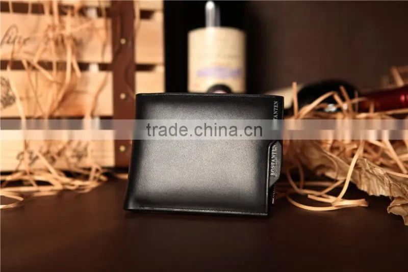 Handmade Business Young Men Wallet with Card Holder and Coin Slot Top Grain Cowhide Leather