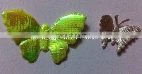 Wholesale PU heart shape Ultrasonic embossed applique