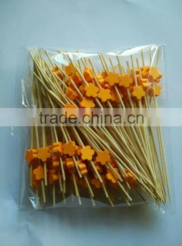 craft bamboo fruit stick tooth pick Disposable Eco-Friendly fruit stick