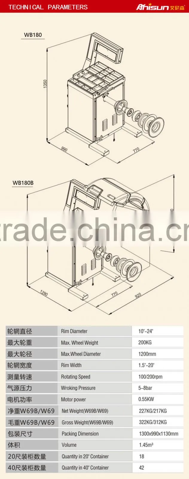 portable used tire truck wheel balancer for sale with CE