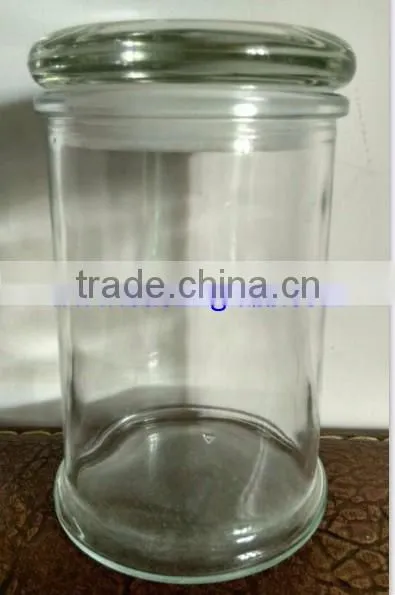Glass bottle container with Natural T-Corks Wood Tops