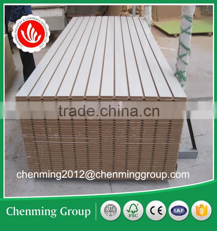 White mdf slatwall panel