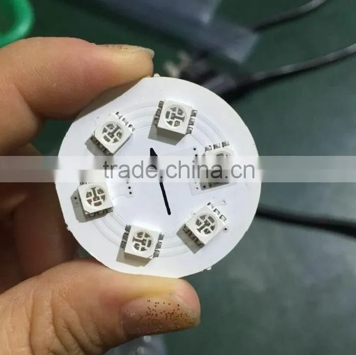 auto controller led point light 8205ic pixels 48mm 6leds smd 5050 rgb chip