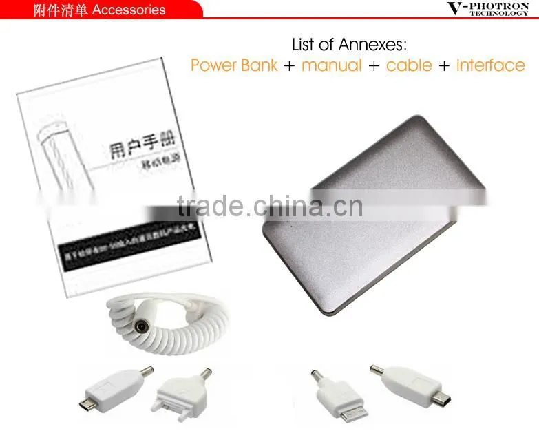 Factory direct wholesale 10000mah power bank charger portable power source