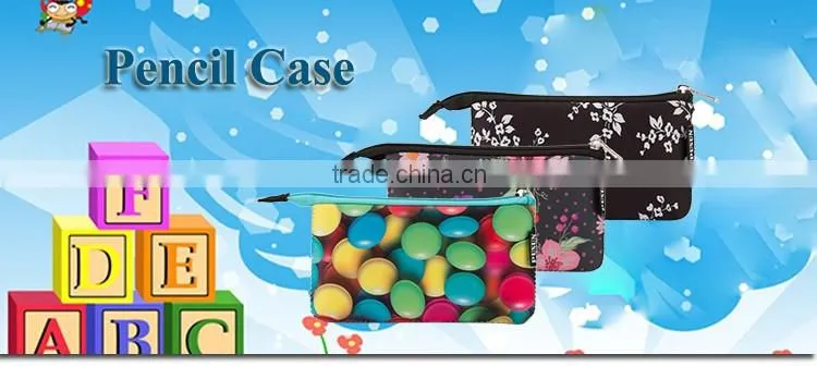 promotion fashion purple customized pencil case