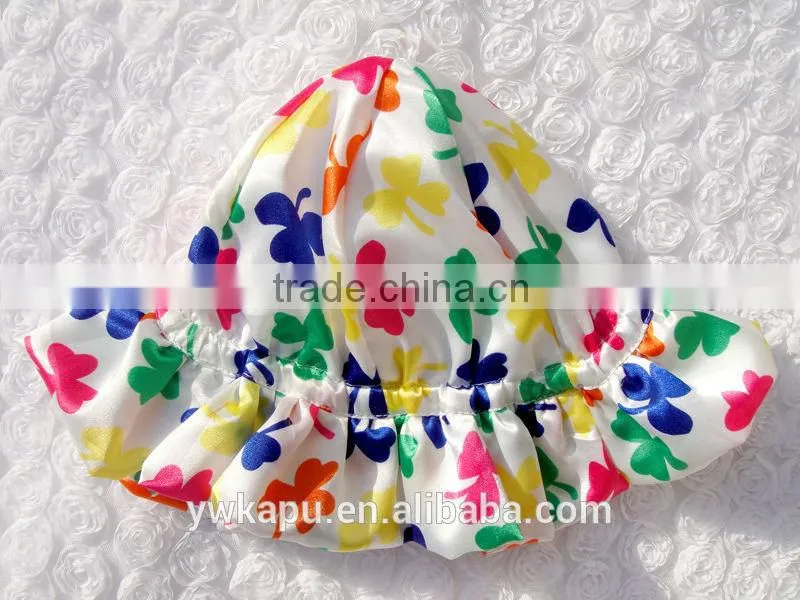 Multi colors sun hat,satin lined hat