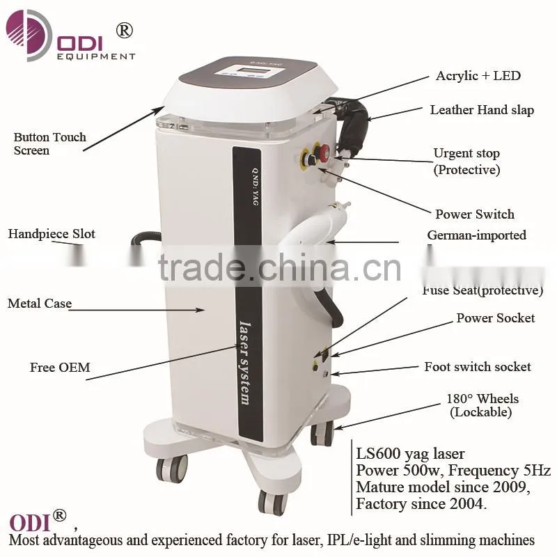 35%OFF Toppest yag laser 2015 tattoo removal beauty equipment ODI-LS600A