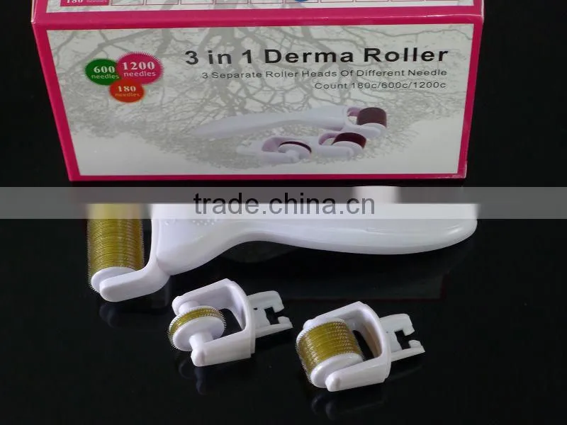 2016 Flagship ! wholesale home use 3 in 1 micro derma roller kit