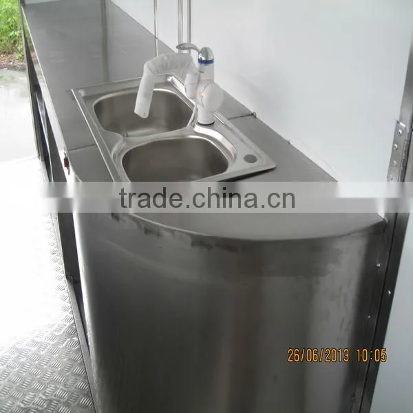 JX-FS420 Commercial Stainless Steel Outdoor Customized mobile food canteen