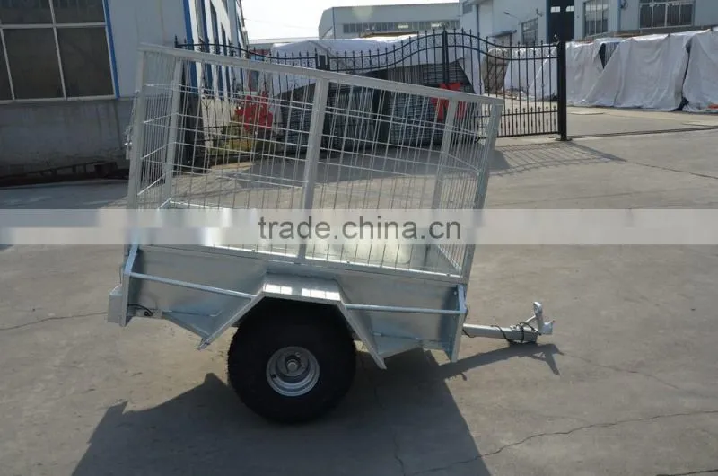 Heavy Duty Galvanized Tandem Hydraulic Tipper Box Trailers