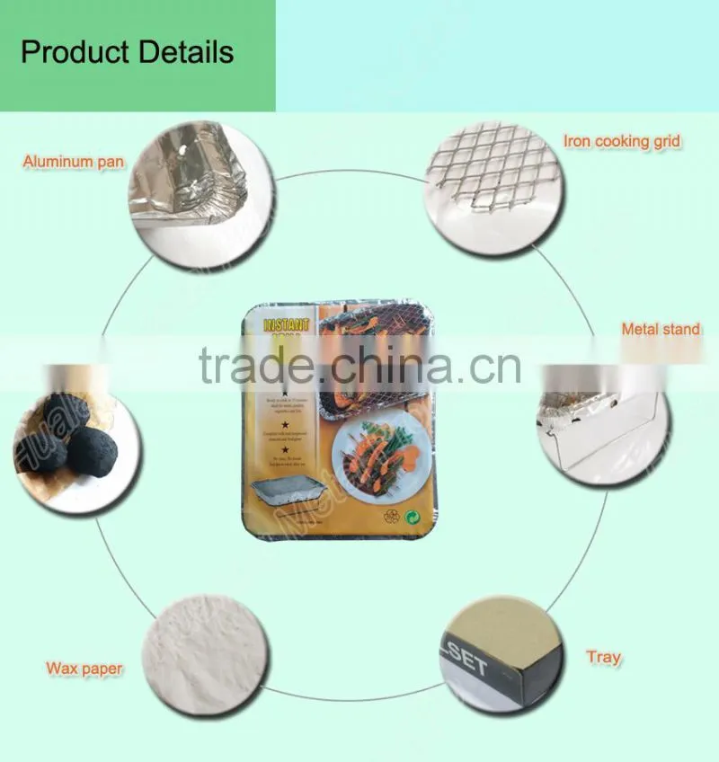 2015 Most Popular BBQ Charcoal Grill, Disposable Grill, Instant BBQ Grill