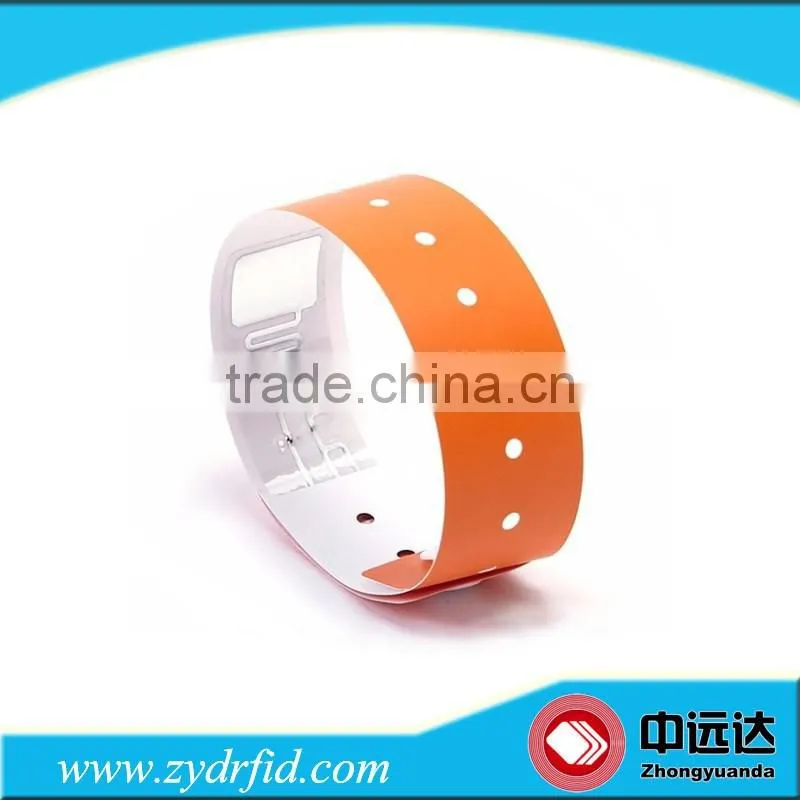 Rfid pp synthetic paper disposable rfid bracelet
