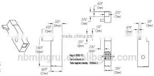 PRX01033 door magnetic swich alarm
