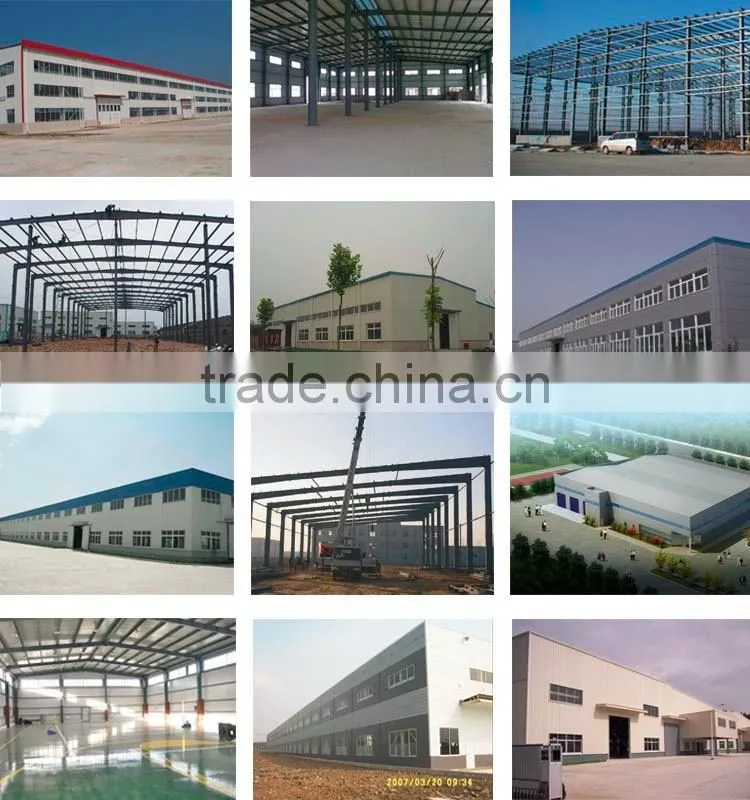 Low cost pre engineered light structural steel workshop with CE ISO certificates