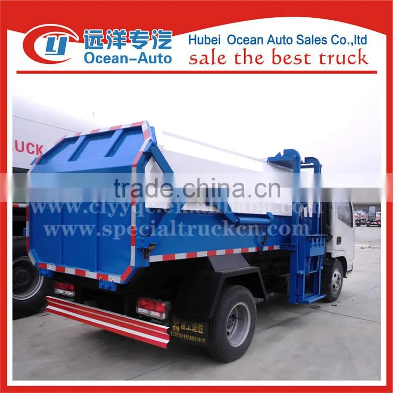 DFAC euro 4 standard mini self loading dumper garbage truck