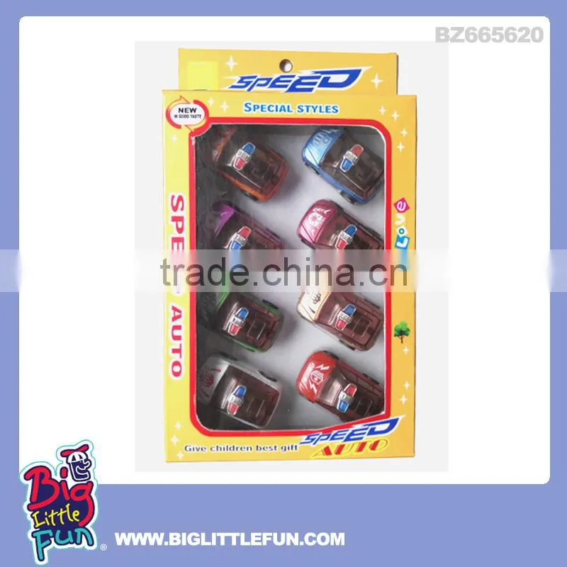 Pull back toy police mini car toy