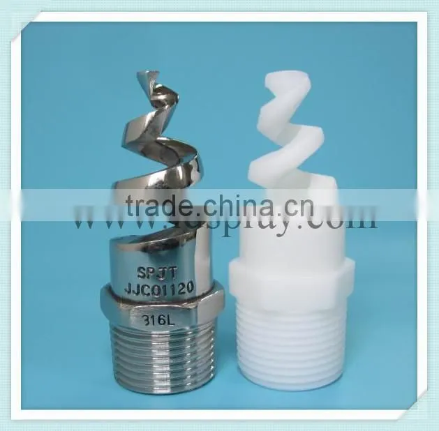 Specialized in plastic or SS Spiral spjt whirljet nozzle