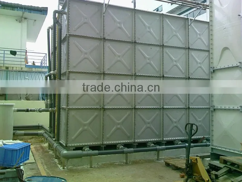 100 cubic meters galvanized water tanks/professional galvanized steel water tank/galvanized steel square water tank