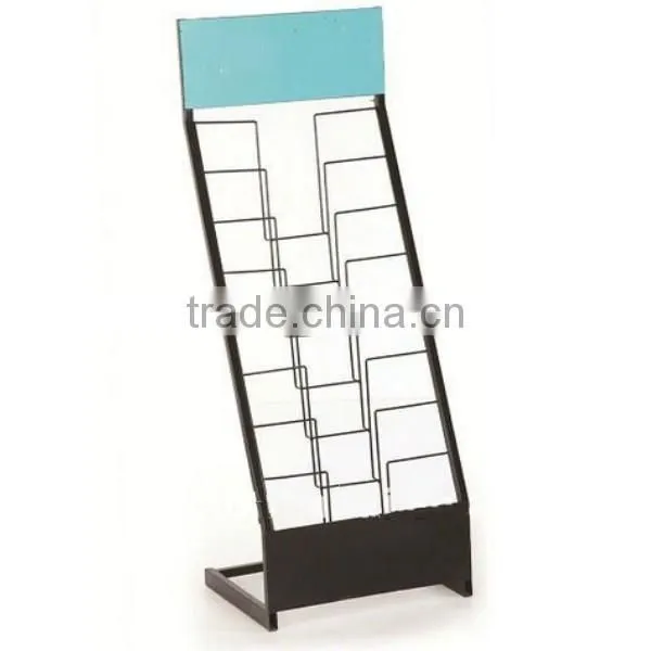 Floor Standing Chrome Leaflet Display Holder