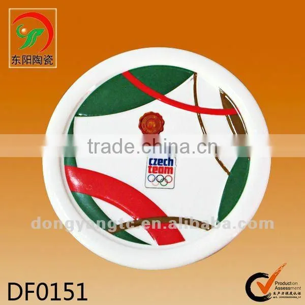 Hotsale High quality Thermal transfer printed decal durable ceramic pot holder, drink cup mat