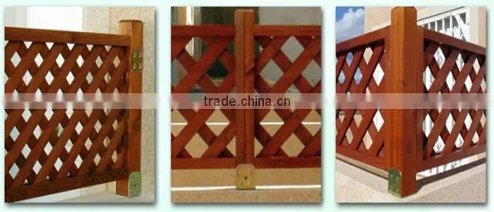 Wood garden fence , Colorful garden fence