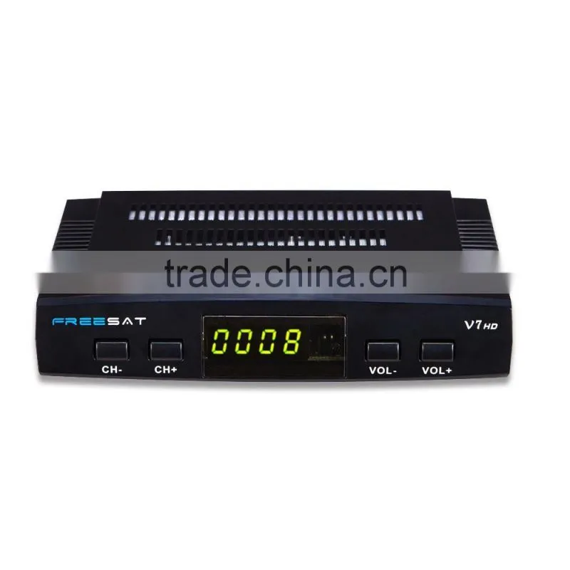 1080P Full HD Youtube Free Porn Video DVB-S2 Satellite Receiver Freesat V7 IPTV Set Top Box With Powervu DRE & Biss Key