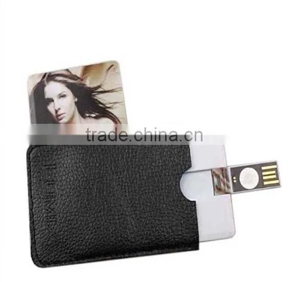 usb flash memory card with leather sleeve