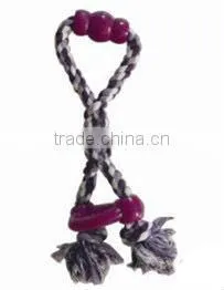 High quality 3-strand twisted cotton rope educational dog toys