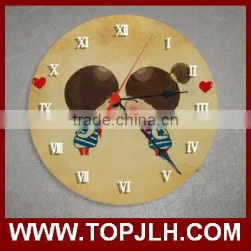 Topjlh good performance custom photo print sublimation wall clock
