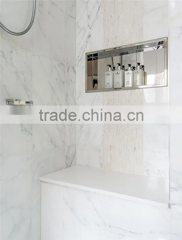 Competitive price polished surface natural stone jade white marble tile