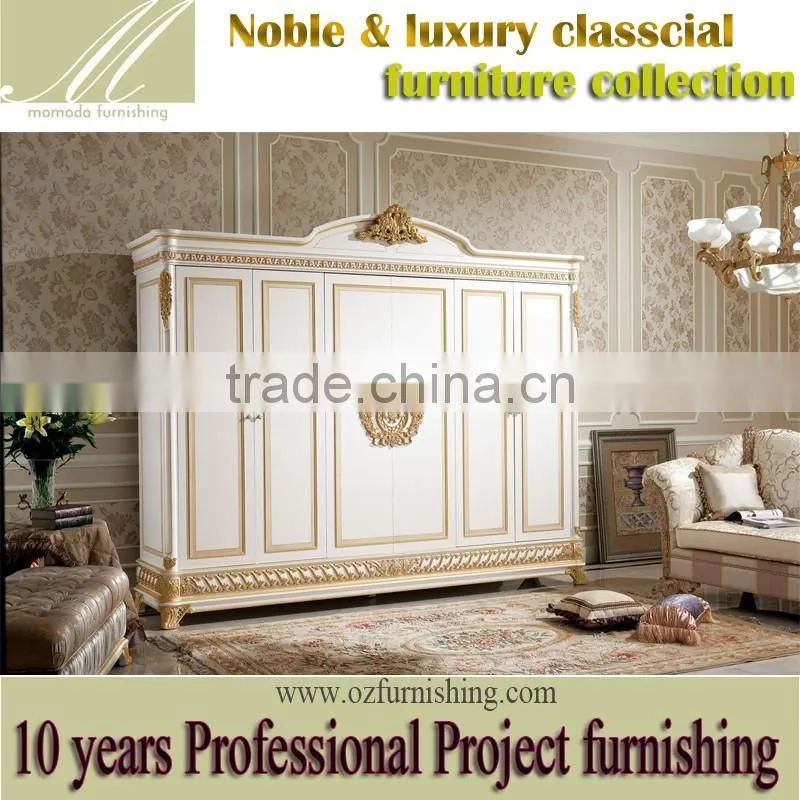 YB62 luxury sofa set new designs italian antique style sofa classic living room white wooden frame fabric furniture