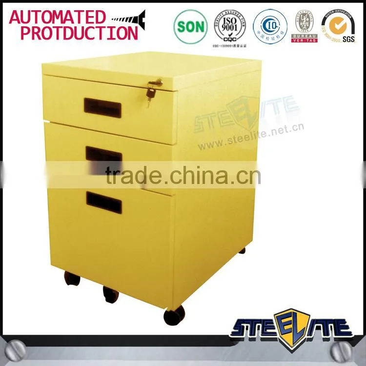 Movable file cabinet, 3 drawer cabinet, moving file chest